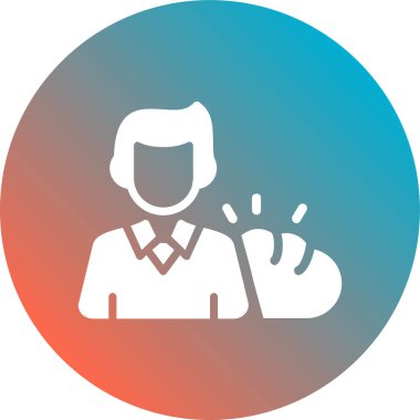 İşadamı vektör simge işareti simge vektör çizim kişisel ve ticari kullanım için..