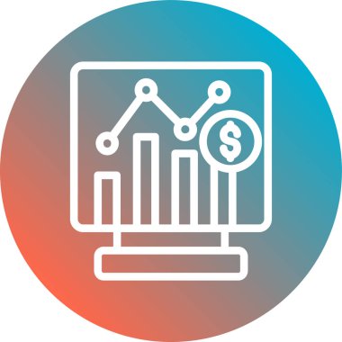 analitik simge vektör illüstrasyonu