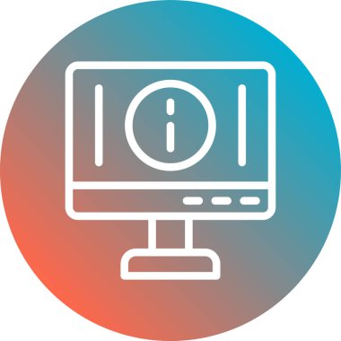 Bilgisayar vektör simgesi modern basit vektör illüstrasyonu