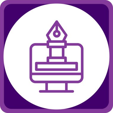 Bir kitap simgesinin vektör illüstrasyonu