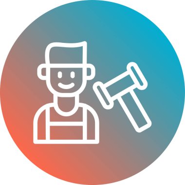 Şapkalı bir adamın vektör çizimi