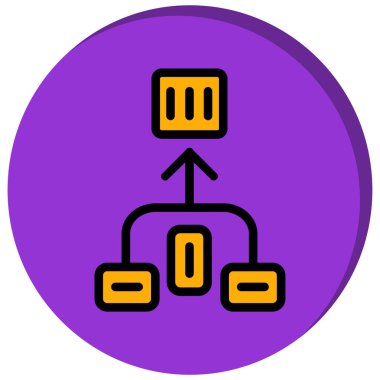 Modern bir simgenin vektör illüstrasyonu