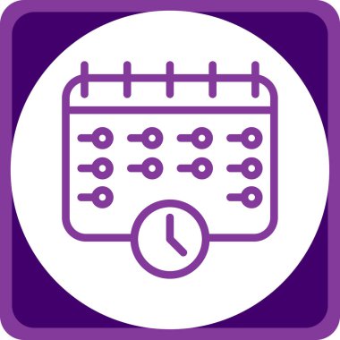 Takvim simgesi, vektör çizimi