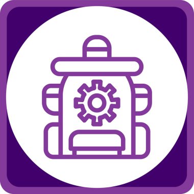 Modern oto tamir simgesinin vektör illüstrasyonu