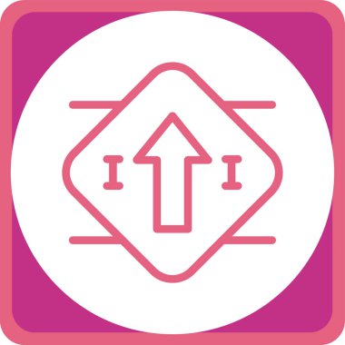 Yol işaretinin vektör illüstrasyonu