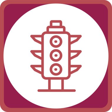 Bir gaz simgesinin vektör illüstrasyonu