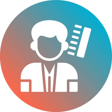 Bir insan simgesinin vektör illüstrasyonu