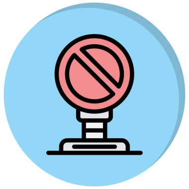 Sigara içmek yok. Web simgesi basit illüstrasyon