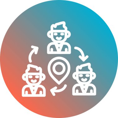 seo modern simgesinin vektör illüstrasyonu