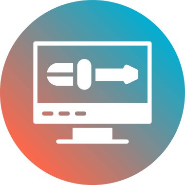 seo modern simgesinin vektör illüstrasyonu