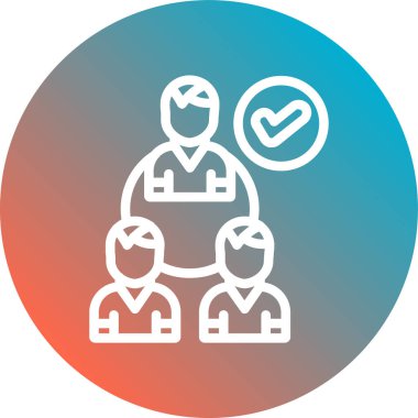 İnsan simgesinin vektör illüstrasyonu