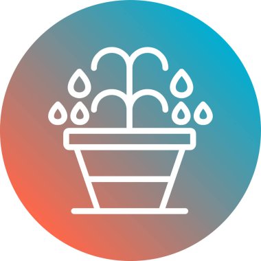 Çiçek simgesinin vektör illüstrasyonu