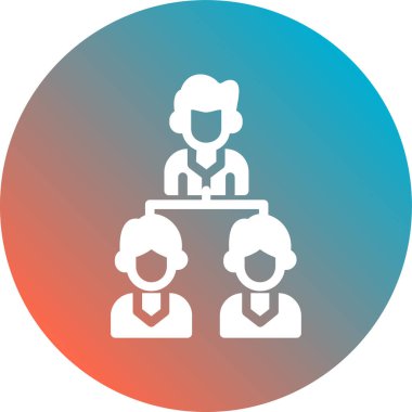 İş insanları simgesinin vektör illüstrasyonu