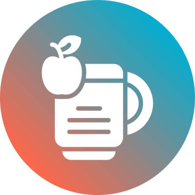 elma simgesinin vektör illüstrasyonu