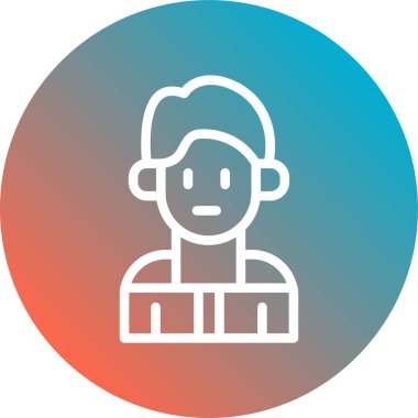 insan avatar vektör simgesi