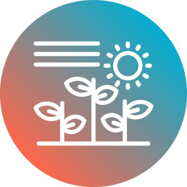 Güneş simgesinin vektör illüstrasyonu