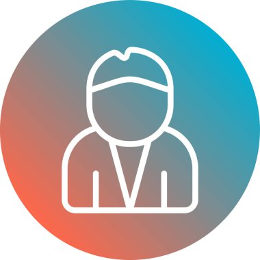 kullanıcı düz vektör simgesi