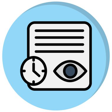 Göz. Web simgesi basit illüstrasyon