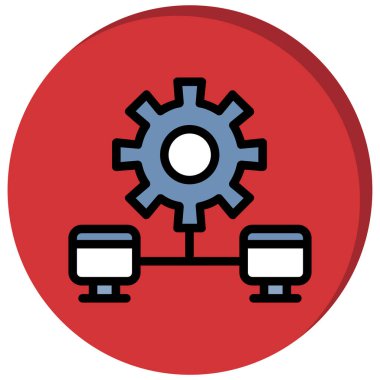 Ağ web simge vektör çizim