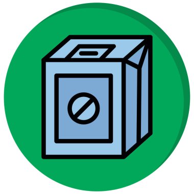 Kutu. Web simgesi basit tasarım