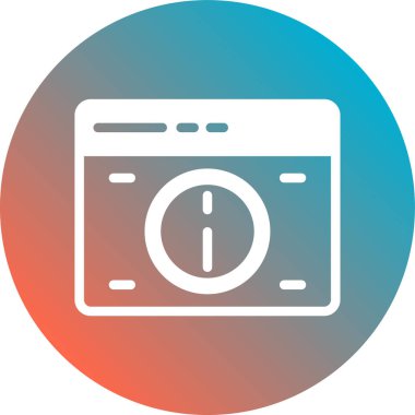 fotoğraf makinesi ikon vektör illüstrasyonu