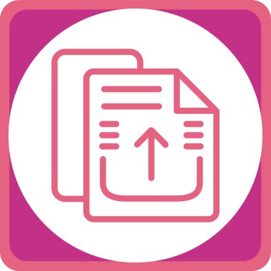 Belge simgesinin vektör illüstrasyonu