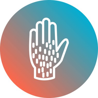 Palmiye simgesi, modern vektör illüstrasyonu