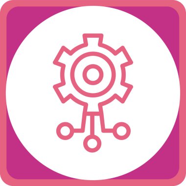 Modern dişli simgesinin vektör çizimi