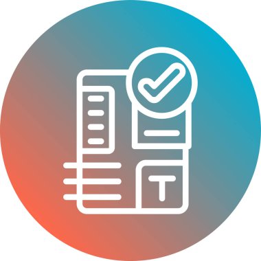 Vektör belgesi Simge illüstrasyonu