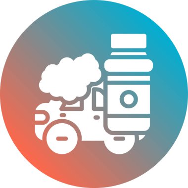 Benzin istasyonu simgesinin vektör illüstrasyonu