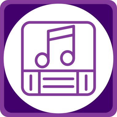 Müzik notasının vektör illüstrasyonu