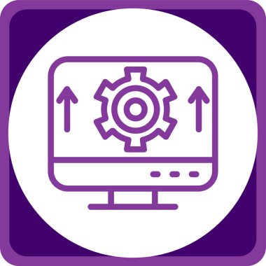 dişli simgesi vektör illüstrasyonu