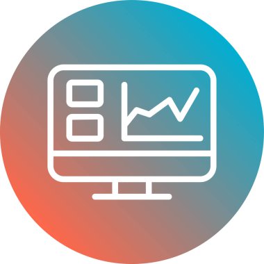 grafik ikonu vektör illüstrasyonu