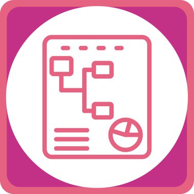 Plan yap. Web simgesi basit illüstrasyon