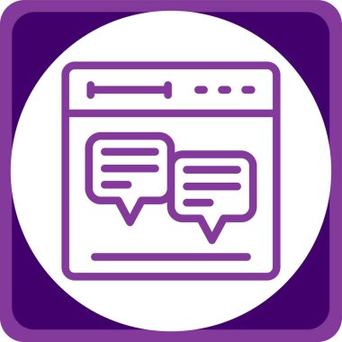 Konuşma baloncukları ikon vektör çizimi