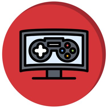 Oyun denetleyici simgesi. Basit resimleme