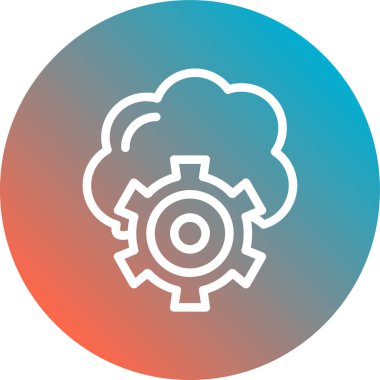 Benzersiz ayar vektör simgesi