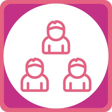 grup insan simgesi, vektör tasarımı
