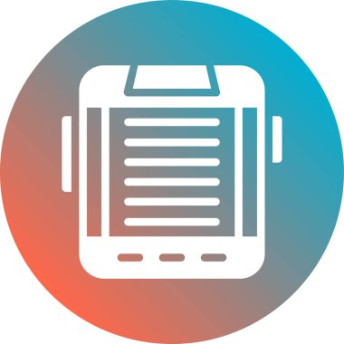 tablet vektör dairesi simgesi