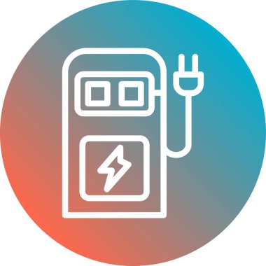 Pil simgesinin vektör illüstrasyonu