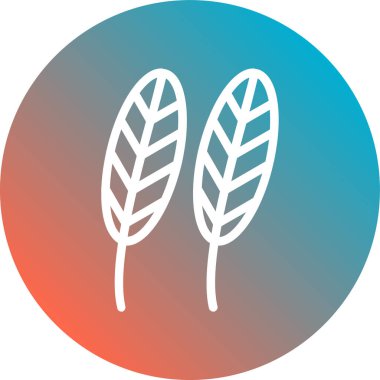 Bir yaprağın vektör illüstrasyonu