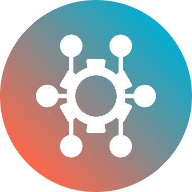 Dişliler. Web simgesi basit tasarım