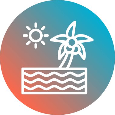 Güneş simgesinin vektör illüstrasyonu