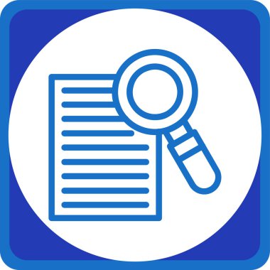 Belge. Web simgesi basit illüstrasyon