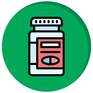 Uyuşturucu uyuşturucu vektörü illüstrasyonu, simge tasarımı