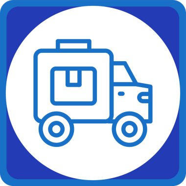 araba dağıtım kamyonu simgesi