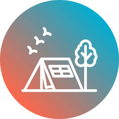 Modern b 'nin vektör illüstrasyonu ağaç simgesinden yoksun