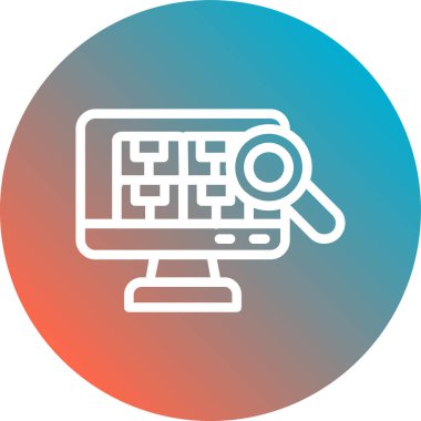 seo modern simgesinin vektör illüstrasyonu