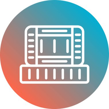 Modern b 'nin vektör illüstrasyonu eksik simgesi