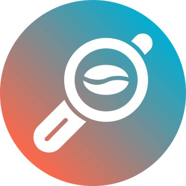 Büyüteci olan bir simgenin vektör çizimi